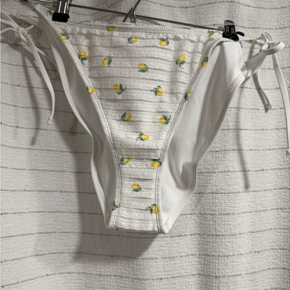 No Boundaries White Bikini Bottom